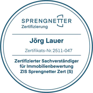 joerg lauer sprengnetter rund.png Jörg Lauer, zertifizierter Sachverständiger für Immobilienbewertung
